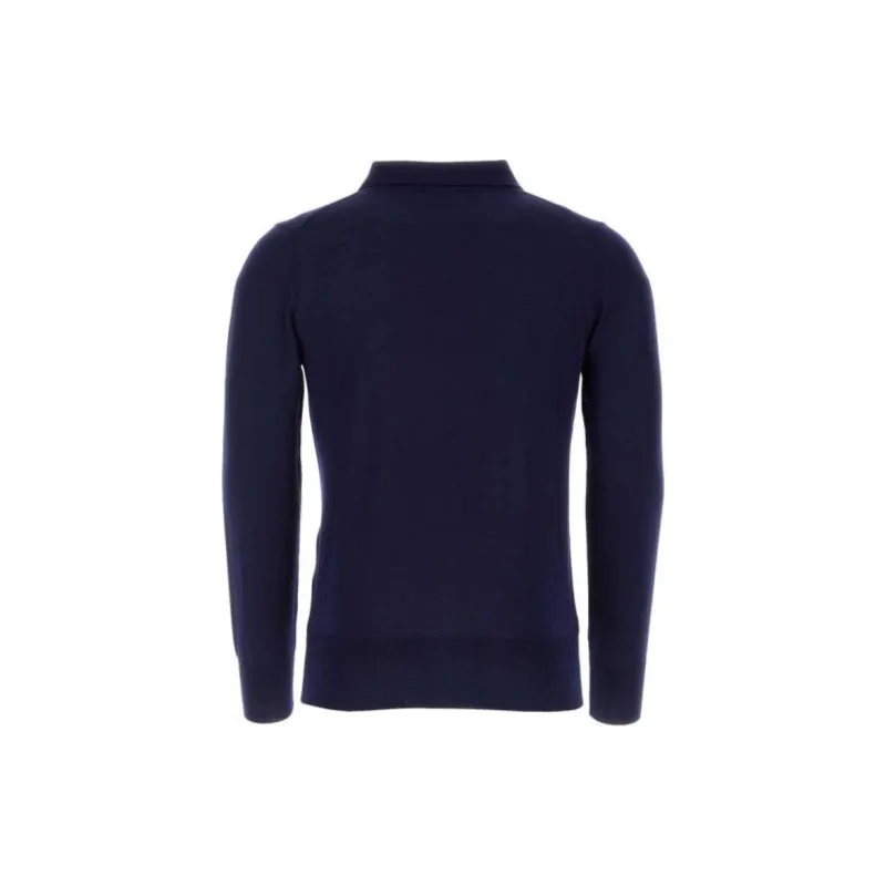 AMIPARIS Argyle check Knit Polo Shirt-1