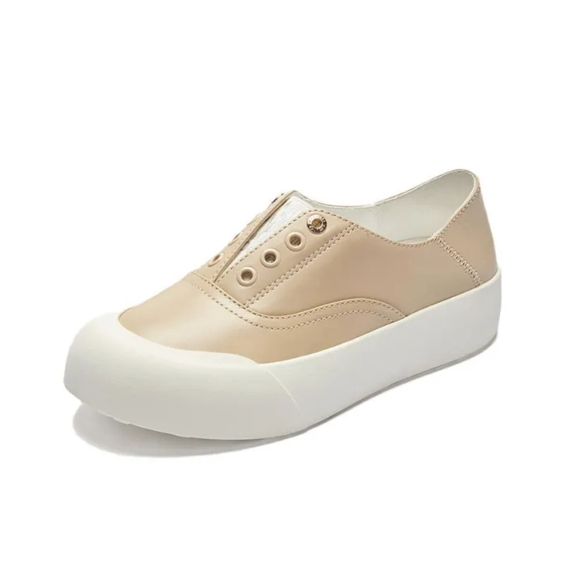 Le Saunda Low Top Skateboard Shoes Women's Solid Color-13