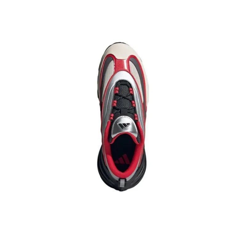 Adidas Wonder Runner Anti Slip Wear Resistant Low Top Running Shoes Unisex Silver Gray Red-3