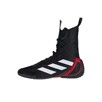 Adidas Speede Anti Slip Wear Resistant High Top Training Shoes Unisex Black White Red