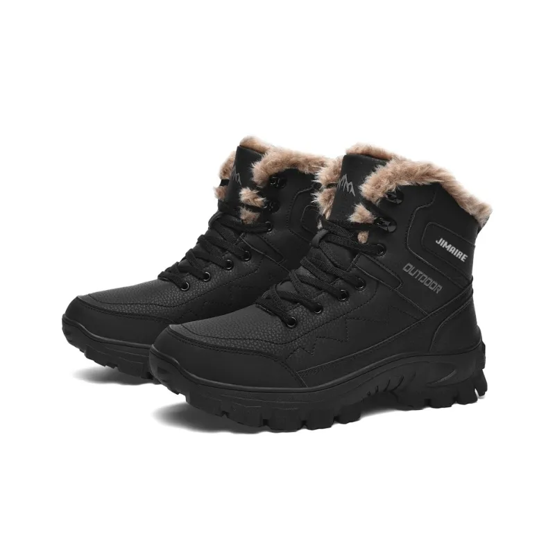 King Jinmai Warm And Water Resistant Short Mid Calf Snow Boots Men's-8