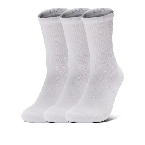 Under Armour Mid Calf Socks Unisex 3 Pack White