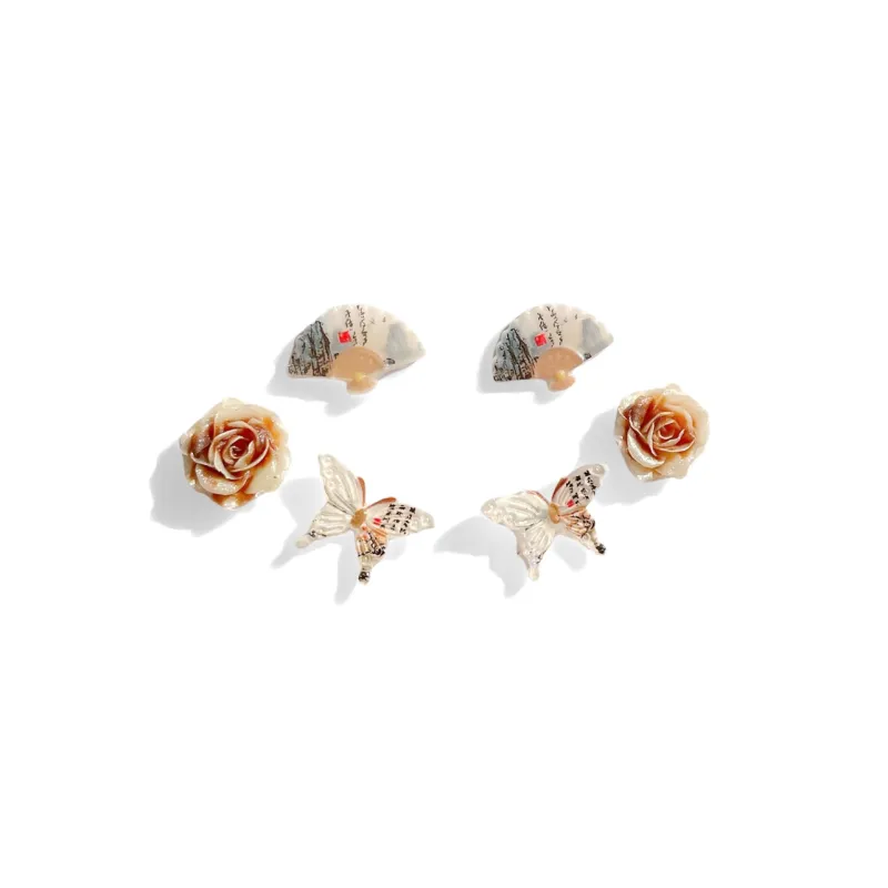 Inkopper Resin Stud Earrings Women's-3