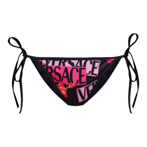 VERSACE Logo Printed Reversible Bikini Briefs
