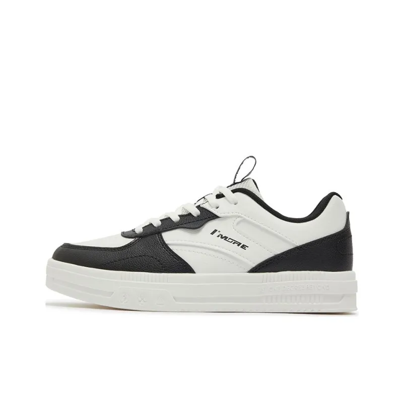 361° Air Force One Slip Resistant Cushioning Low Top Skateboard Shoes Women's White Black-0