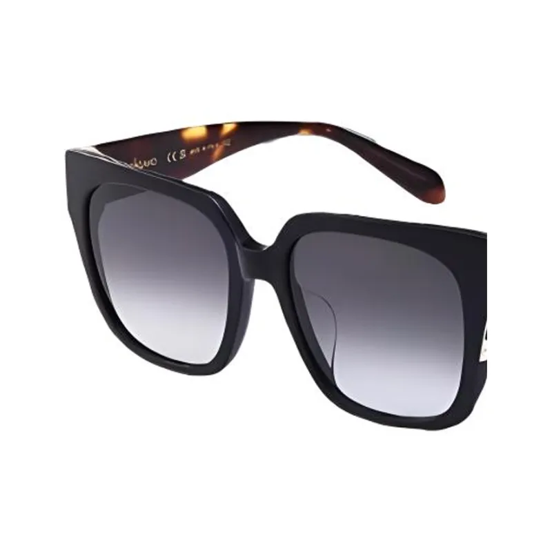 FERRAGAMO Plate Frame Square Sunglasses Unisex Tortoiseshell-2