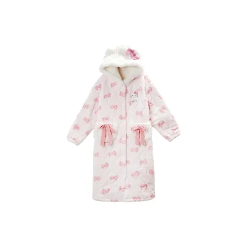 GUKOO x Hello Kitty Bath Robes Women's Light Mist Pink