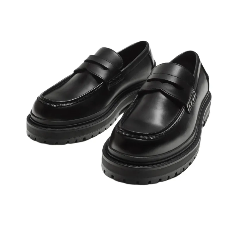 ZARA Loafers Men Black-2