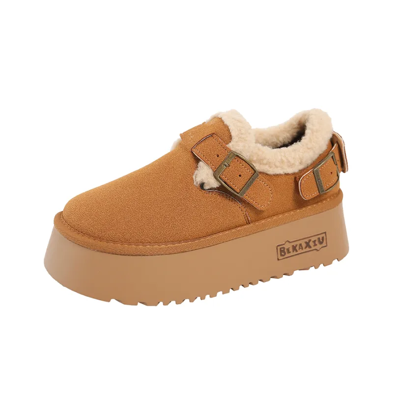 KUPE Warm Wear Resistant Cushioning Slip Resistant Coverage Ankle Length Snow Boots Women's-6