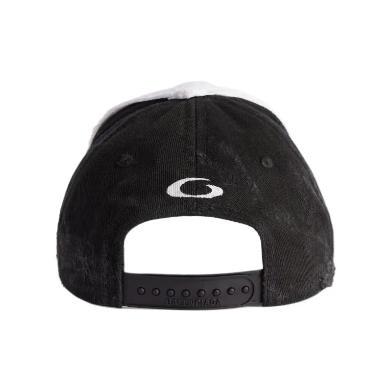 Balenciaga Cotton Polyester Baseball Caps Women's White-2