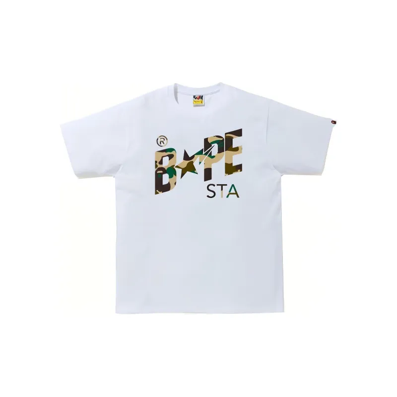 Bape 1st Camo Bapesta Logo Tee-6