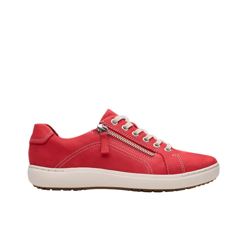 Clarks Nalle Lace Wear-Resistant Low-Top Casual Shoes Unisex Red-2