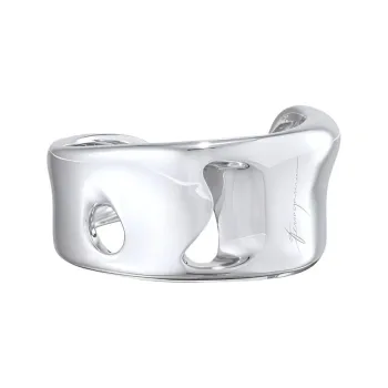 FERRAGAMO Silver Rhodium-Plated Bangles Women's Silver