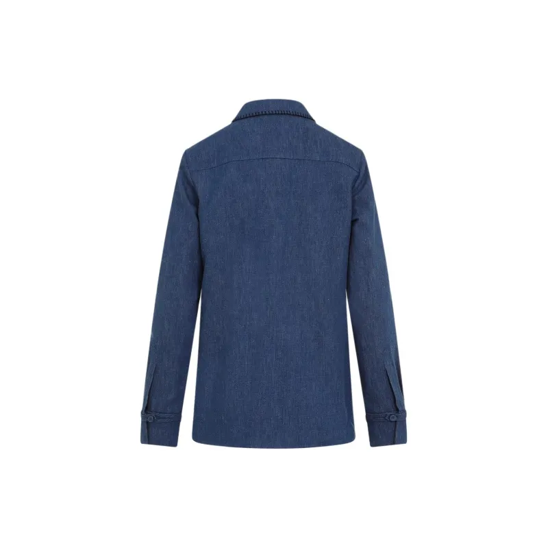 GABRIELA HEARST Delmer Denim Shirt-1