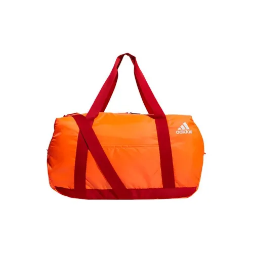 Adidas Polyester Travel Bags Gym Bags Unisex Fluorescent Orange