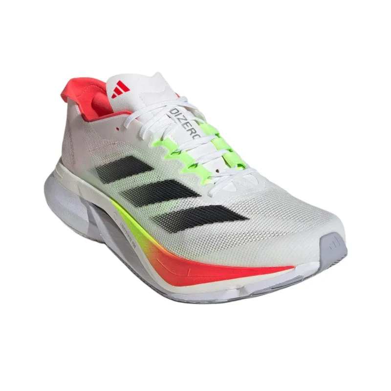 Adidas Adizero Boston 12 Cloud White Core Black Lucid Red-2
