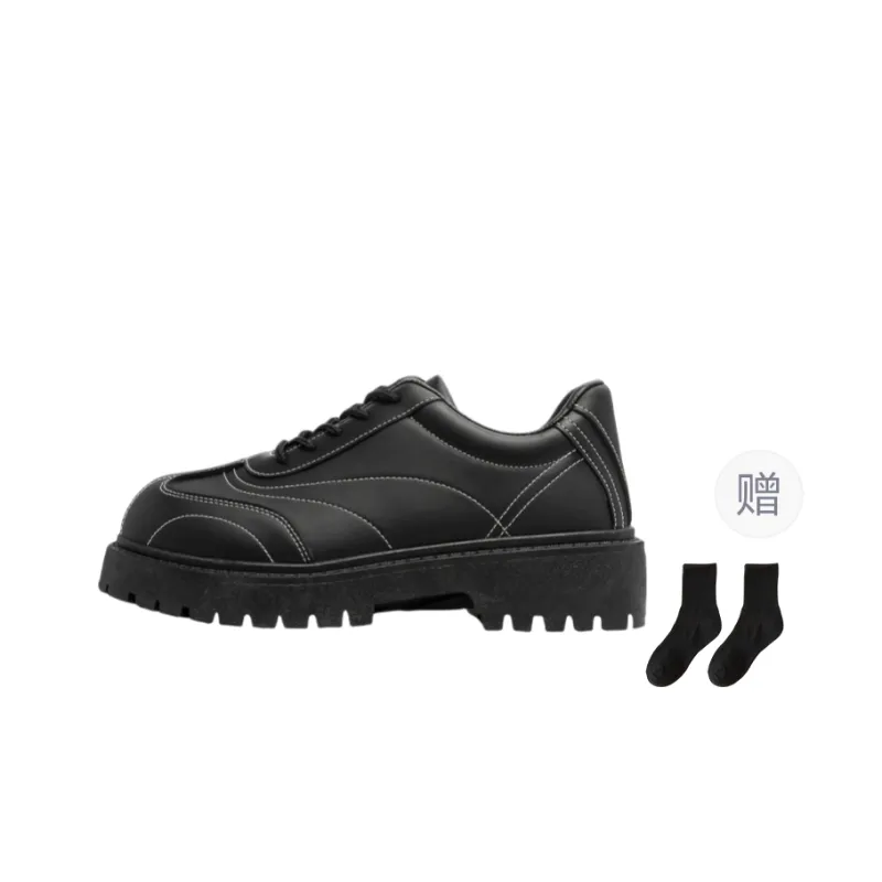 Fawn Miri Anti Slip Wear Resistant Low Top Casual Shoes Men's Black-0
