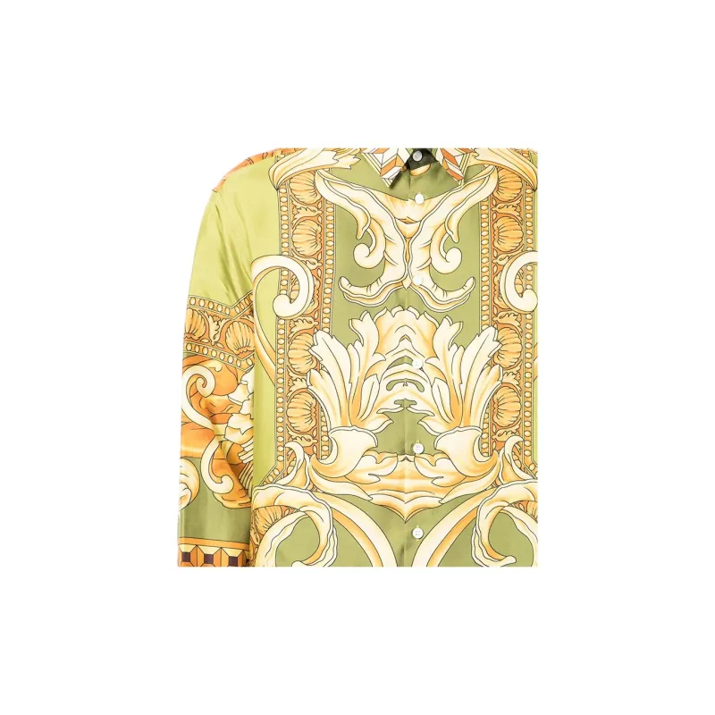VERSACE VERSACE Shirt Men's Yellow Green-4