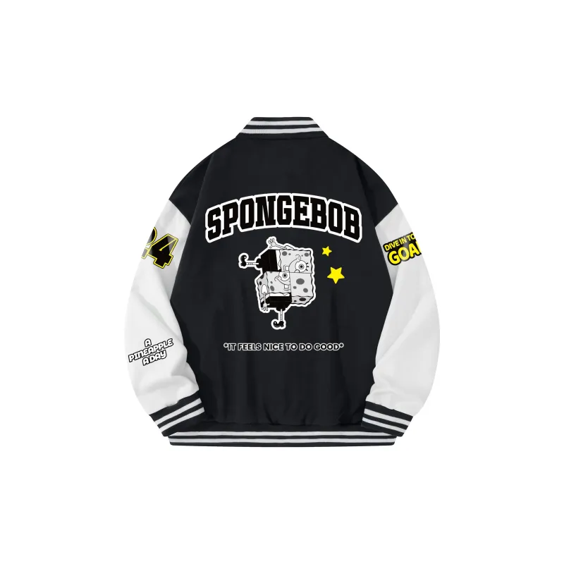 SPONGEBOB SQUAREPANTS Baseball Jacket Unisex-1