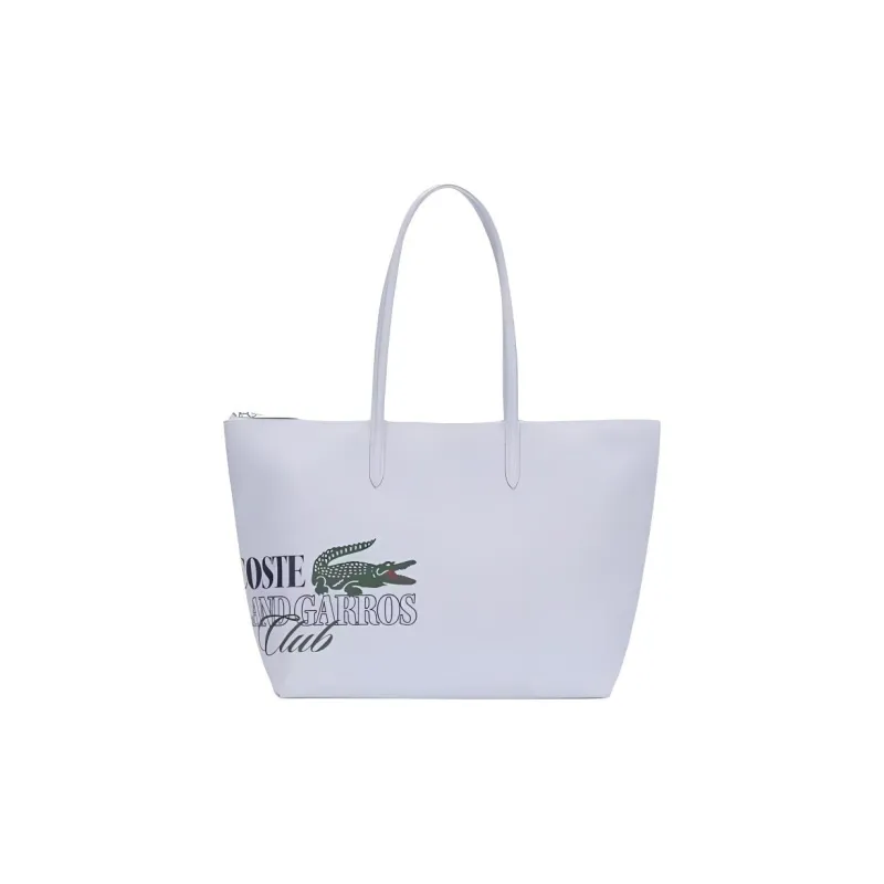 LACOSTE PVC Tote Bag Shopping Bag Shoulder Bag Handbag Large Size Women's Phoenix Blue-0