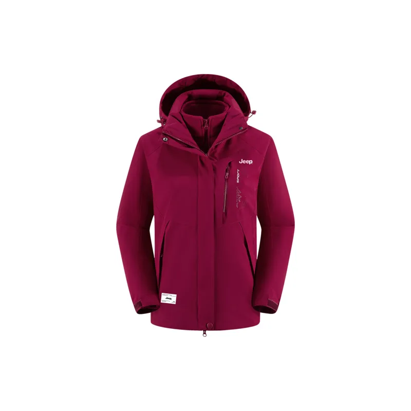Jeep Outdoor Hiking Windproof Thermal Windbreaker Jacket Unisex-0