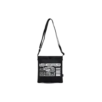 Vans Nylon Fabric With Canvas Crossbody Bag Regular Unisex Black