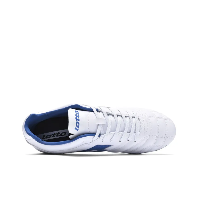 LOTTO Shock Absorbers With Slip Resistant And Abrasion Resistant Properties Soccer Shoes Men's White Blue-2
