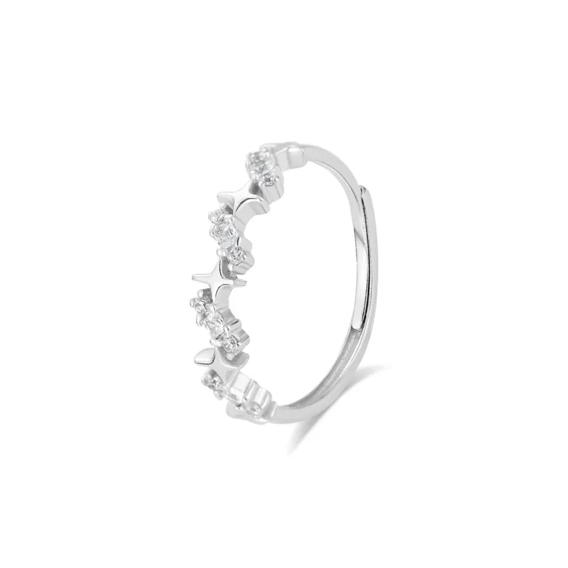 Muyan S999 Fine Silver Rings Women's-0