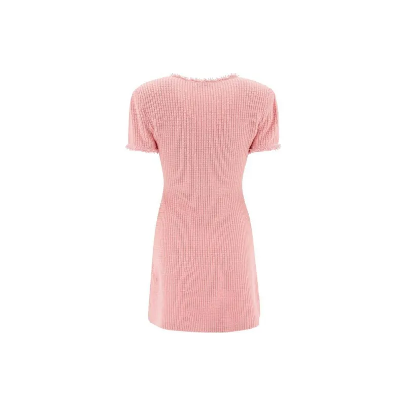 Self portrait Textured Knitted Mini Dress-1