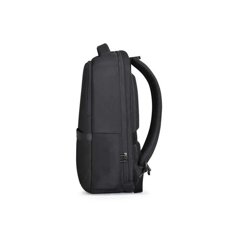 Hanke Fabric Lightweight Business Backpack Men's Obsidian Black-2