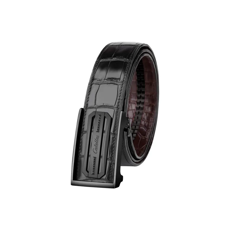 CATELLES Double Sided Crocodile Leather Leather Belts Men's 3.5cm/3.8cm-18