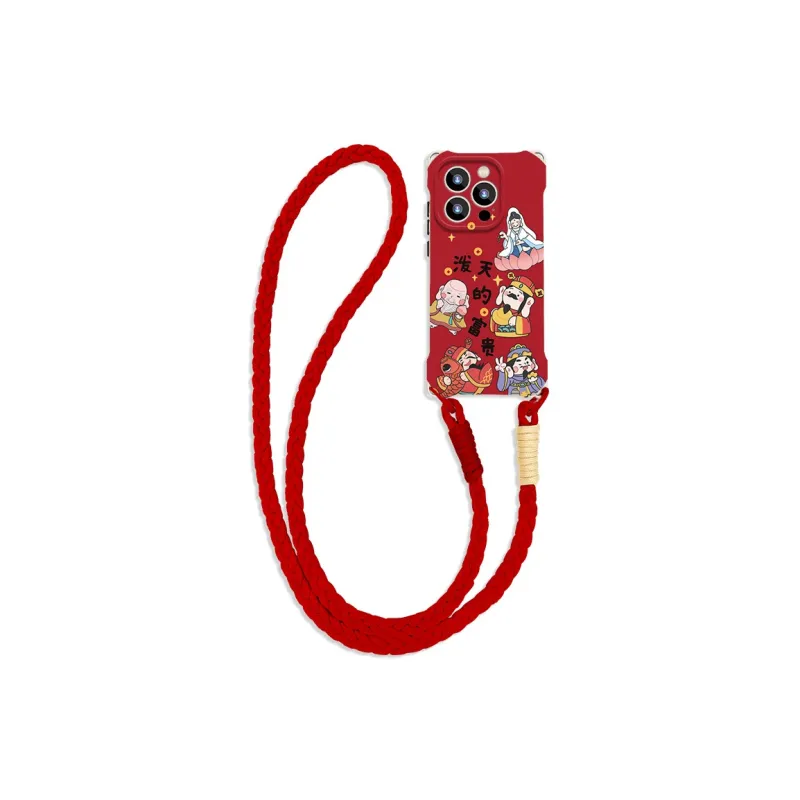 Sen Dog Silicone Material Niche Crossbody Phone Cases Compatible With IPhone 16 Pro Max/Pro/Plus/15/14/13-11