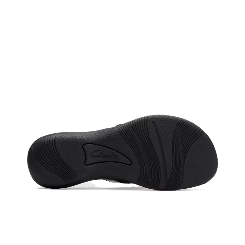 Clarks Abrasion-Resistant Flip Flops Women's Black-5