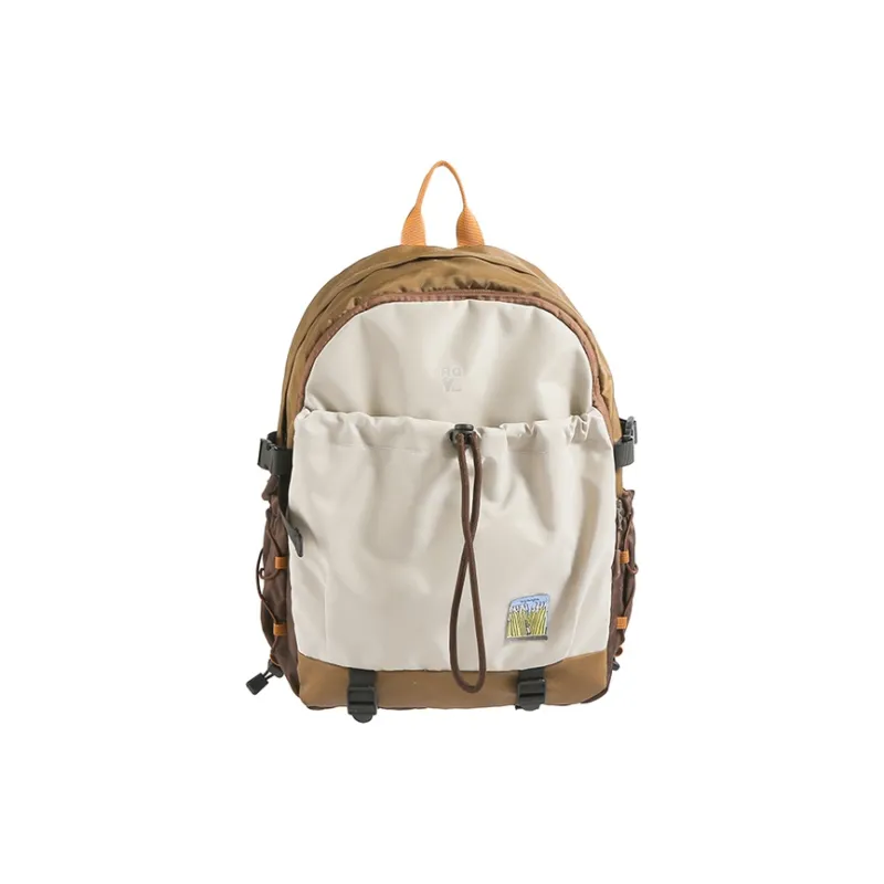 BAODIDAISHU Nylon Fabric Backpacks Unisex Green/Brown-7