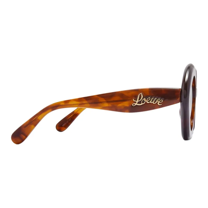 LOEWE Acetate Round Sunglasses Unisex Tortoiseshell-2
