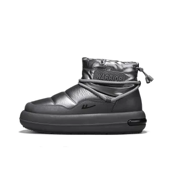 Warrior Warm Coverage Height Increasing Wear Resistant Slip Resistant Short Snow Boots Men's Gray