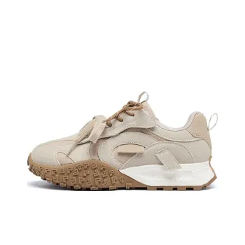 AGSDON Cushioning Wear Resistant Low Top Casual Shoes Women's Apricot