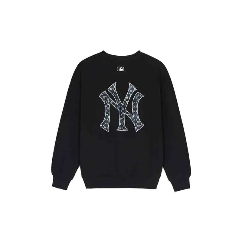 MLB New York Yankees Old Flower Sweatshirt Unisex Black-1