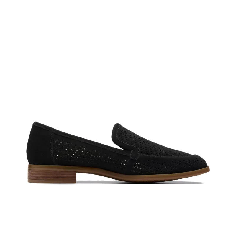 Clarks Trish Cove Loafers Women's Black-1