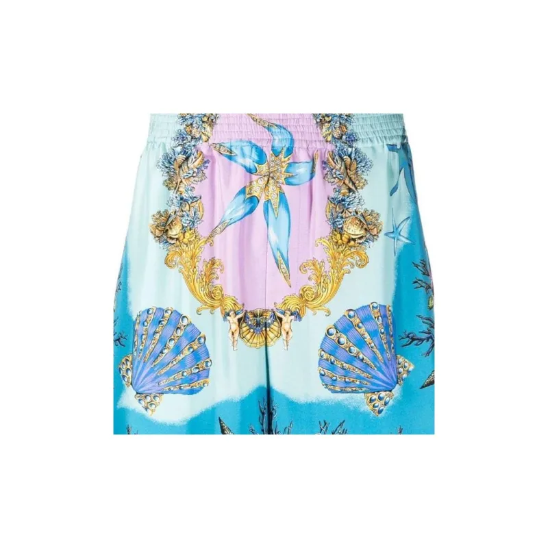 VERSACE Trésor De La Mer Silk Shorts-4