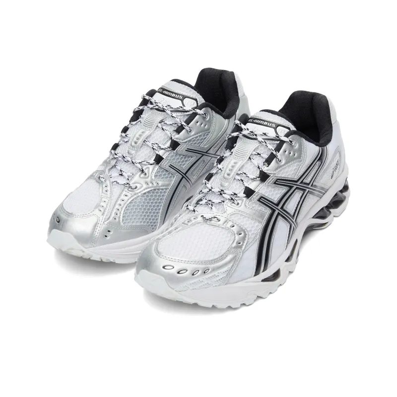 Asics GEL Nimbus 10.1 Cushioning Anti Slip And Wear Resistant Low Top Running Shoes Unisex White Gray-2