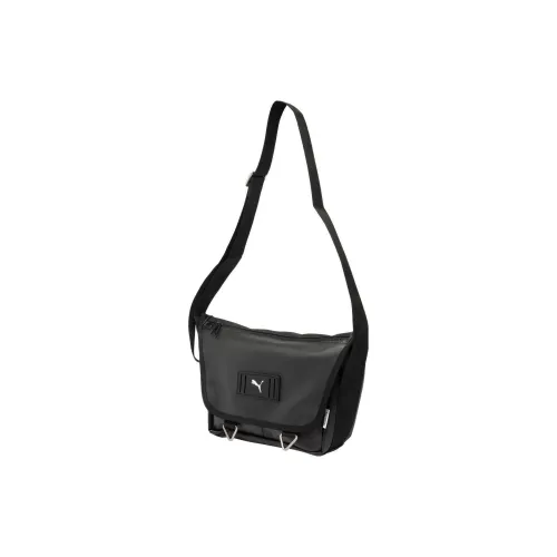 PUMA Thermoplastic Polyurethane Fabric Messenger Bag Crossbody Bag Shoulder Bag Unisex Black