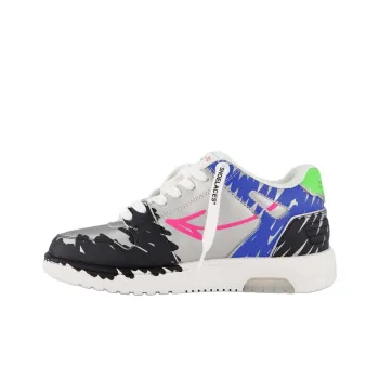 Bstroy Out Of Office x OFF WHITE Low Top Skateboard Shoes Women's Silver