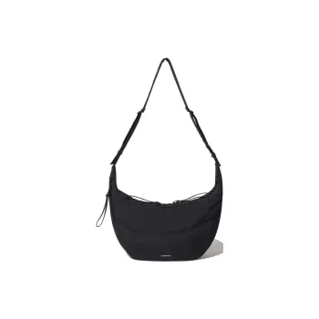 COVERNAT Nylon Shoulder Bag, Crossbody Bag Unisex Black