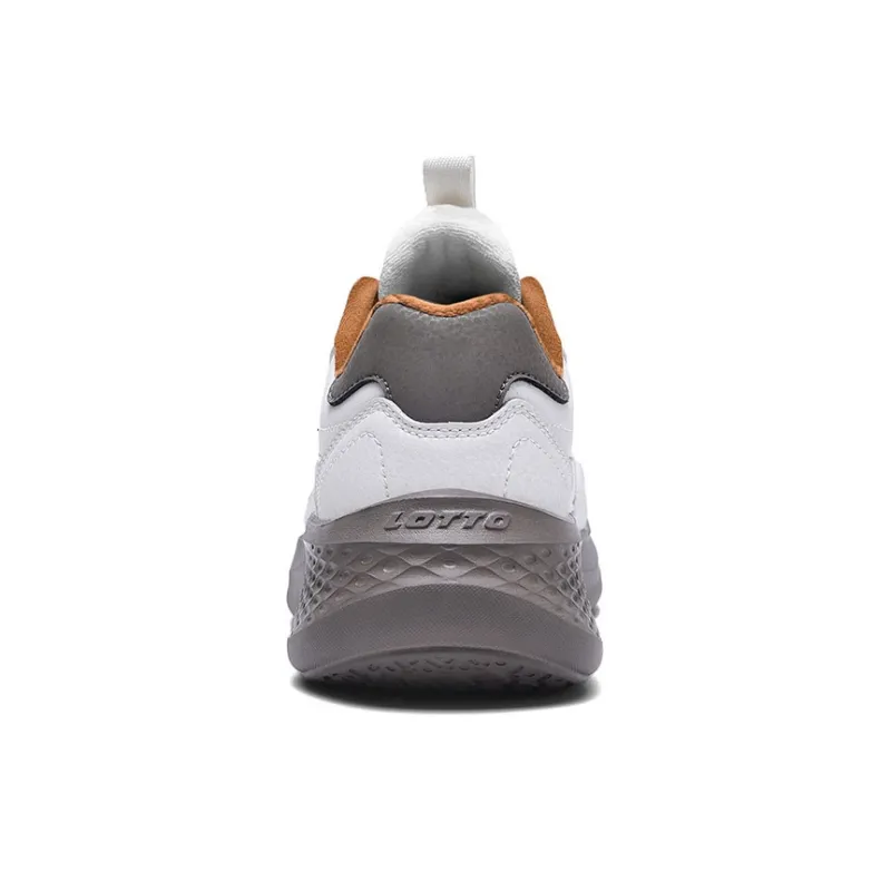 LOTTO Cushioned Slip Resistant Low Top Marathon Running Shoes Men's White Gray-3