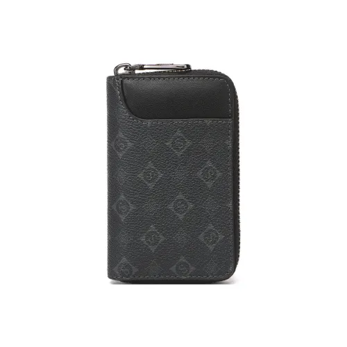 Vivienne Westwood Leather Key Pouch Regular Unisex Metallic Gray