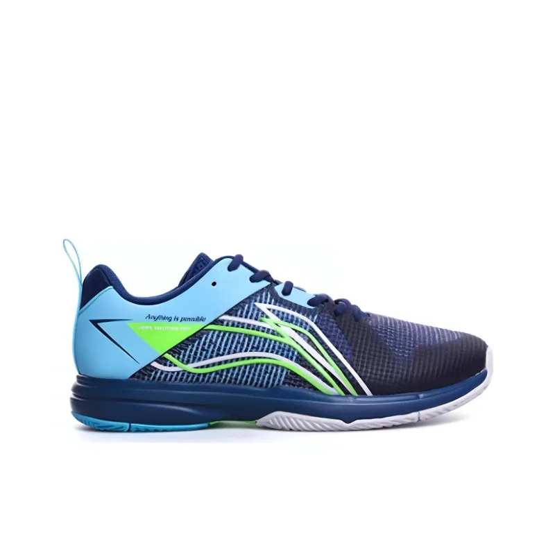 LiNing Durable Breathable Low-Top Running Shoes Women's Blue Black-1
