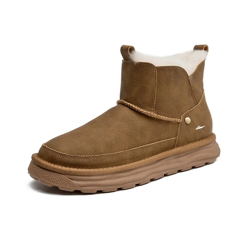Kuding Warm Slip-Resistant Water-Resistant Snow Boots Men's-4