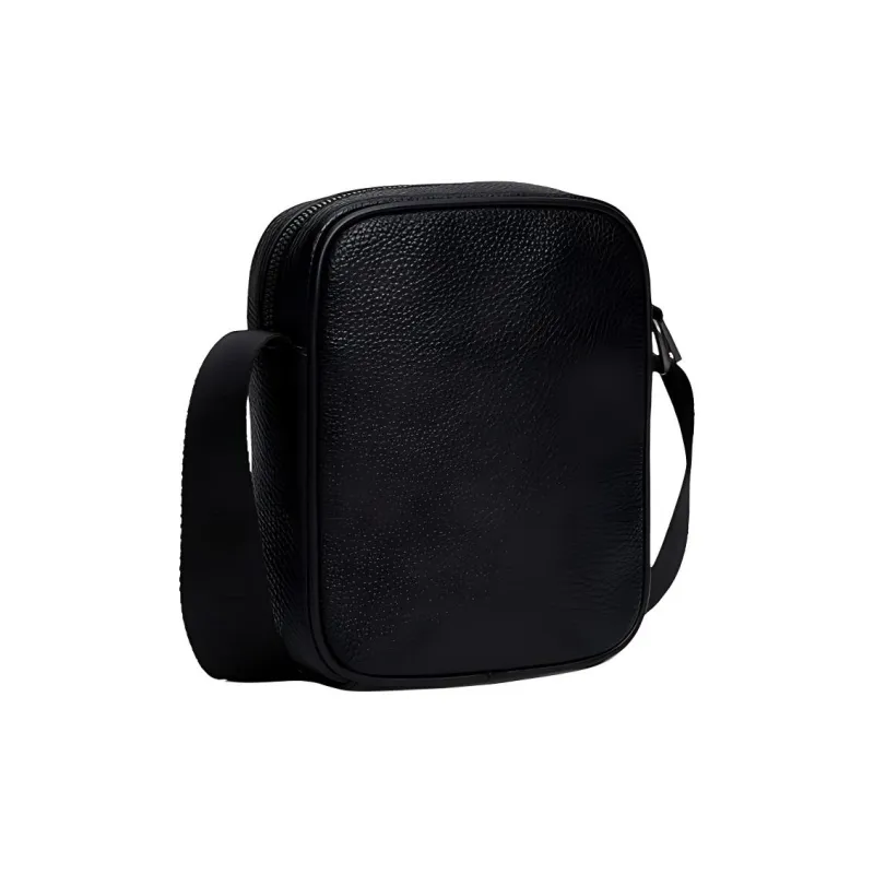 Tommy Hilfiger TH Monogram Polyurethane Shoulder Bag, Crossbody Bag Regular Men's Black-3