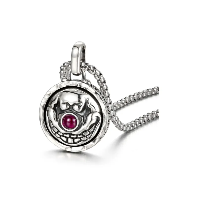 IDEAGEMER 925 Sterling Silver Necklaces Men's-1